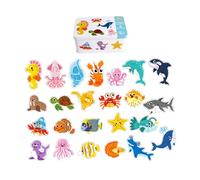 Puzzle di Abbinamento per La Scuola, Giochi Educativi con Blocchi Modello, Puzzle di Intelligenza per Ragazzi E Ragazze, Animali Marini