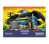 Puzzle Di Abilità 1000 Pezzi Sul Aquile e camion - Sfida Intellettuale Ed Ecologica Per Appassionati Di Tutte Le Età 52x38cm/1000pcs