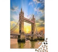 Puzzle Di Abilità 1000 Pezzi Sul Ponte di Londra - Sfida Intellettuale Ed Ecologica Per Appassionati Di Tutte Le Età 70x50cm/1000pcs