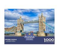 Puzzle Di Abilità 1000 Pezzi Sul Ponte di Londra - Sfida Intellettuale Ed Ecologica Per Appassionati Di Tutte Le Età 38x26cm/1000pcs