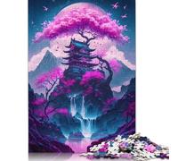 Puzzle di alberi mistici per adulti, 1000 pezzi, puzzle rettangolare in cartone, regalo per uomini, per ragazzi o ragazze, 1000 pezzi (75x50 cm)
