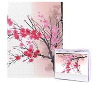 Puzzle di albero di fiori di ciliegio dalle foto 500 pezzi puzzle in legno personalizzati puzzle impegnativi per adulti puzzle con immagini personalizzate regali per famiglia matrimonio amico
