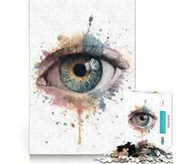 Puzzle di anatomia dell'occhio ad acquerello per adulti,1000 pezzi,gioco stimolante per la mente,dimensioni uniformi,pezzi precisi,facile da trasportare,gioco per allenare la mente,idea regalo
