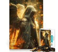Puzzle di angeli da 1000 pezzi per ragazzi,divertente gioco di memoria,facile da completare,senza cuciture,rilassante attività di gruppo al chiuso (38x26cm)