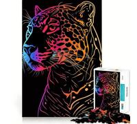 Puzzle di animali al neon per ragazzi,1000 pezzi,gioco che migliora le capacità cognitive,pezzi di dimensioni uniformi e precisi,attività divertente per tutta la famiglia (50x75cm)