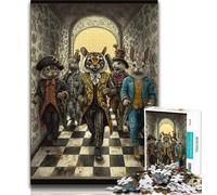 Puzzle di animali da circo per adolescenti, puzzle da 1000 pezzi, giocattoli da gioco, ogni pezzo è unico - gioco divertente e stimolante per tutta la famiglia (75x50cm)