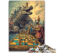 Puzzle di animali da circo per adulti e adolescenti, aiuta il cervello a esercitare i giocattoli avvincenti per coltivare la pazienza, un'opera d'arte (50x75cm)