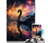 Puzzle di animali del cigno nero per adolescenti, puzzle da 1000 pezzi, giocattoli da gioco, ogni pezzo è unico, gioco divertente per tutta la famiglia, 50x75cm