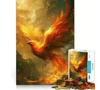 Puzzle di animali di fuoco della Fenice, 1000 pezzi, per adulti, gioco cognitivo, divertente da assemblare, pezzo da collezione (50x75cm)