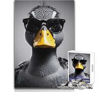 Puzzle di animali fantastici a forma di anatra per adolescenti, 1000 rompicapo educativi, regalo memorabile e sentito, dimensioni 38x26cm