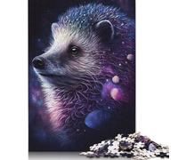 Puzzle di animali galattici e ricci, divertimento per famiglie, puzzle in cartone riciclato al 100% per bambini e adulti dai 12 anni in su, regali di Halloween, 1000 pezzi (75x50 cm)
