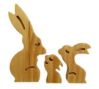 Puzzle di animali in legno per la famiglia,Puzzle di famiglia in legno,Statua della statua di famiglia degli animali | Puzzle di famiglia di animali, decorazione della casa per gli uomini piccoli