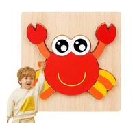 Puzzle di animali in legno per,Puzzle di animali in legno per bambini | Gioco di puzzle del fumetto | Giocattoli educativi di puzzle in legno per, Puzzle giocattolo animale di educazione precoce per