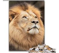 Puzzle di animali leone da 1000 pezzi per adolescenti, giocattoli avvincenti che stimolano l'intelligenza cerebrale, regali di compleanno per bambini dai 14 anni in su (26x38cm)