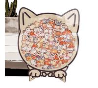 Puzzle di Animali per Bambini,Ornamento Animale da Tavolo | Puzzle in Legno con Cornice,Adatto per Esposizione in Soggiorno Studio Camera da su Mensola Adulti e Bambini