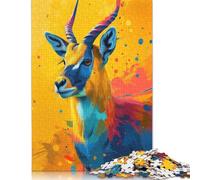 Puzzle di antilope veloce come un fulmine per adolescenti, 1000 pezzi, puzzle per regali di Natale, rompicapo per adulti, 1000 pezzi (75x50 cm)