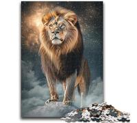 Puzzle di arte del leone per adolescenti, 1000 puzzle, giocattoli avvincenti per la decorazione della casa (38x26cm)