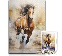 Puzzle di arte equestre per adolescenti, 1000 rompicapo educativi, regalo memorabile e sentito, dimensioni 50x75cm