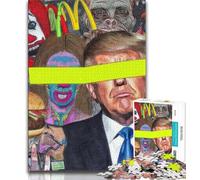 Puzzle di arte psichedelica per adolescenti, aiuta il cervello ad allenare i giocattoli avvincenti per coltivare la pazienza Un'opera d'arte 38x26cm