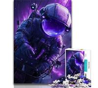 Puzzle di astronauti nello spazio per adolescenti, 1000 pezzi, giocattolo educativo intellettuale decomprimente, regalo di compleanno, regali, arte murale 50x75cm