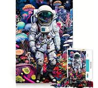 Puzzle di astronauti vecchio stile, 1000 pezzi, gioco per lo sviluppo della mente, rilassante, taglio di precisione, pezzo da collezione (38x52cm)