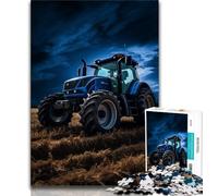 Puzzle di attrezzi da trattore per adolescenti, puzzle da 1000 pezzi per adolescenti, antistress, per ammazzare il tempo durante le vacanze, con poster abbinato e foglio di quiz (50x75cm)