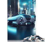 Puzzle di auto autonoma, puzzle rettangolare di carta ad incastro preciso per bambini o bambine, regali di Natale 1000 pezzi (26x38 cm)