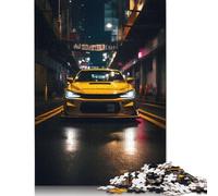 Puzzle di auto gialla da tuning, giochi educativi, attività per famiglie, puzzle di cartone premium per donne e uomini, regalo di Natale 1000 pezzi (75x50 cm)