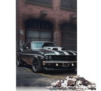 Puzzle di auto sportive americane, giocattoli di decompressione, puzzle in cartone riciclato al 100% per adulti, adolescenti, regali per la festa del papà, 1000 pezzi (75x50 cm)