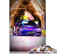 Puzzle di auto sportive artistiche, rompicapo in legno rettangolare per adulti e adolescenti, regali di Natale 520 pezzi (52x38 cm)