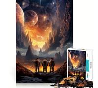 Puzzle di avventura spaziale per adulti, 1000 pezzi, rompicapo rilassante, attività di assemblaggio immagini, regalo perfetto (38x52cm)