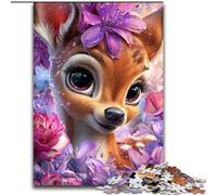 Puzzle di Baby Deer per adolescenti, puzzle da 1000 pezzi per ragazzi dai 14 anni in su, gioco di Natale antistress, regalo per donne (50x75cm)