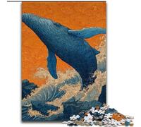 Puzzle di balene misteriose per adolescenti, 1000 pezzi, modelli da assemblare, ideali come regalo per tutta la famiglia, adatti per bambini di età compresa tra 14 e 26 anni (26x38cm)