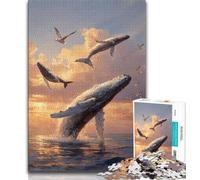 Puzzle di balene misteriose per adolescenti, 1000 puzzle, difficili da completare ma divertenti e divertenti, decorazioni e regali unici per la casa, 50x75cm