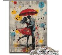 Puzzle di ballerini di danza classica graffiti per adulti, 1000 pezzi, modelli da assemblare, attività divertenti da fare a casa, regalo di compleanno, regali da viaggio (26x38cm)