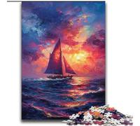 Puzzle di barche a vela per adolescenti del 2000, antistress, per trascorrere il tempo libero in casa e per interagire con i genitori (70x100cm)