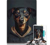 Puzzle di bassotto per adolescenti 1000 pezzi giocattoli educativi per l'apprendimento giochi per famiglie che migliorano l'amore tra coppie (50x75cm)