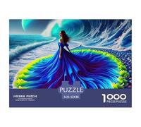 Puzzle di belle con abito, puzzle per adulti e bambini. 1000 pezzo Ottimi regali Gioco a sfida Gioco educativo Decorazione domestica per regali di giochi educativi 52x38cm/1000pcs