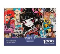 Puzzle di bellezza con abito per adulti e bambini, 1000 pezzi, sfida impossibile, gioco educativo, decorazione per soggiorno, puzzle difficile, 75x50 cm/1000 pezzi