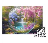 Puzzle di bellezza in bottiglia con paesaggio, adatti a bambini e adolescenti, molto divertenti e stimolanti, rafforzano i legami, 500 pezzi (52x38 cm)