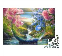 Puzzle di bellezza in bottiglia con paesaggio, adatti a bambini e adolescenti, molto divertenti e stimolanti, rafforzano i legami, 1000 pezzi (75x50 cm)