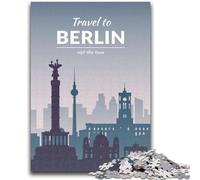 Puzzle di Berlino, Germania, 1000 pezzi per adolescenti, adatti dai 14 anni in su, divertimento per tutta la famiglia, ideale come regalo per tutta la famiglia, 1000 pezzi (26x38cm)