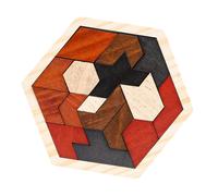 Puzzle di blocchi di legno Puzzle educativo Percezione del colore Modello di