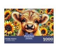 Puzzle di bovini delle Highlands. Puzzle per adulti e bambini. 1000 pezzi Ottimi regali Giocattolo di sfida Gioco educativo Decorazione domestica per regali di giochi educativi 38x26cm/1000pcs