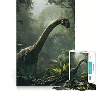 Puzzle di Brachiosauro preistorico per ragazzi, 1000 pezzi, gioco di logica, divertente e rilassante, con bordi lisci, ideale come regalo di compleanno 38x26cm