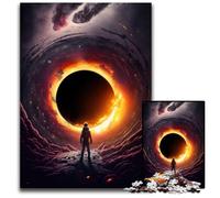 Puzzle di buchi neri da 1000 pezzi in cartone, rompicapo fai da te stimolante, gioco perfetto per famiglie o regalo decorativo 26X38CM/10,23x14,96 pollici