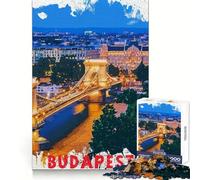Puzzle di Budapest per ragazzi, 1000 pezzi, stimolante per la mente, ideale per il relax, con bordi di alta qualità, regalo di Natale (50x75cm)