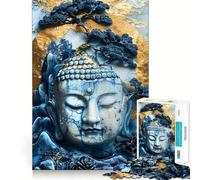 Puzzle di Buddha in porcellana riciclata da 1000 pezzi per adulti, gioco cognitivo, divertente da assemblare, pezzo da collezione (38x52cm)