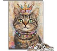 Puzzle di buon compleanno con gatto per adulti, gioco educativo intellettuale decomprimente per compleanno e Natale (70x100cm)