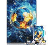Puzzle di calcio spaziale per adolescenti, puzzle da 1000 pezzi, gioco per famiglie, antistress, sfida difficile, regali di Babbo Natale segreto, 38x26cm
